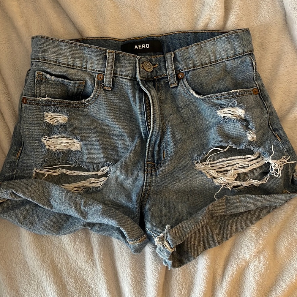 Denim shorts